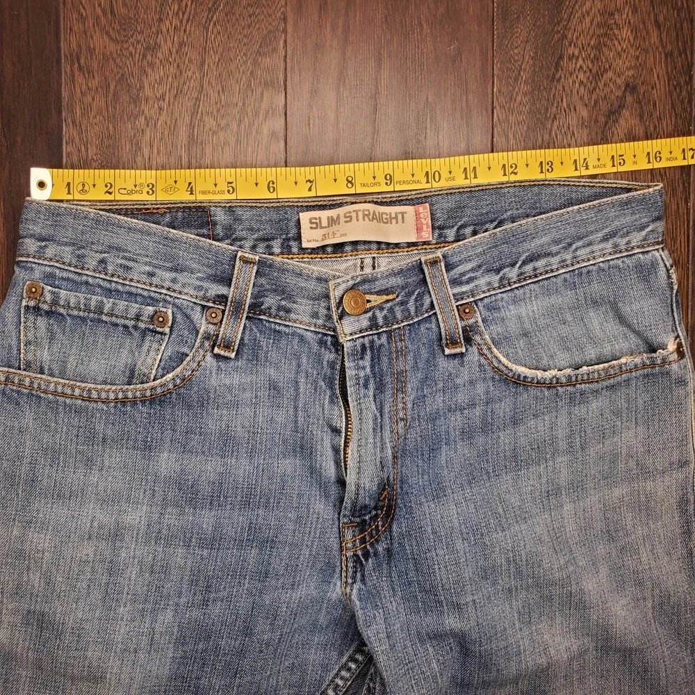 Vintage 514 Jeans Men's Size 32x32 Blue Slim Straight Y2K